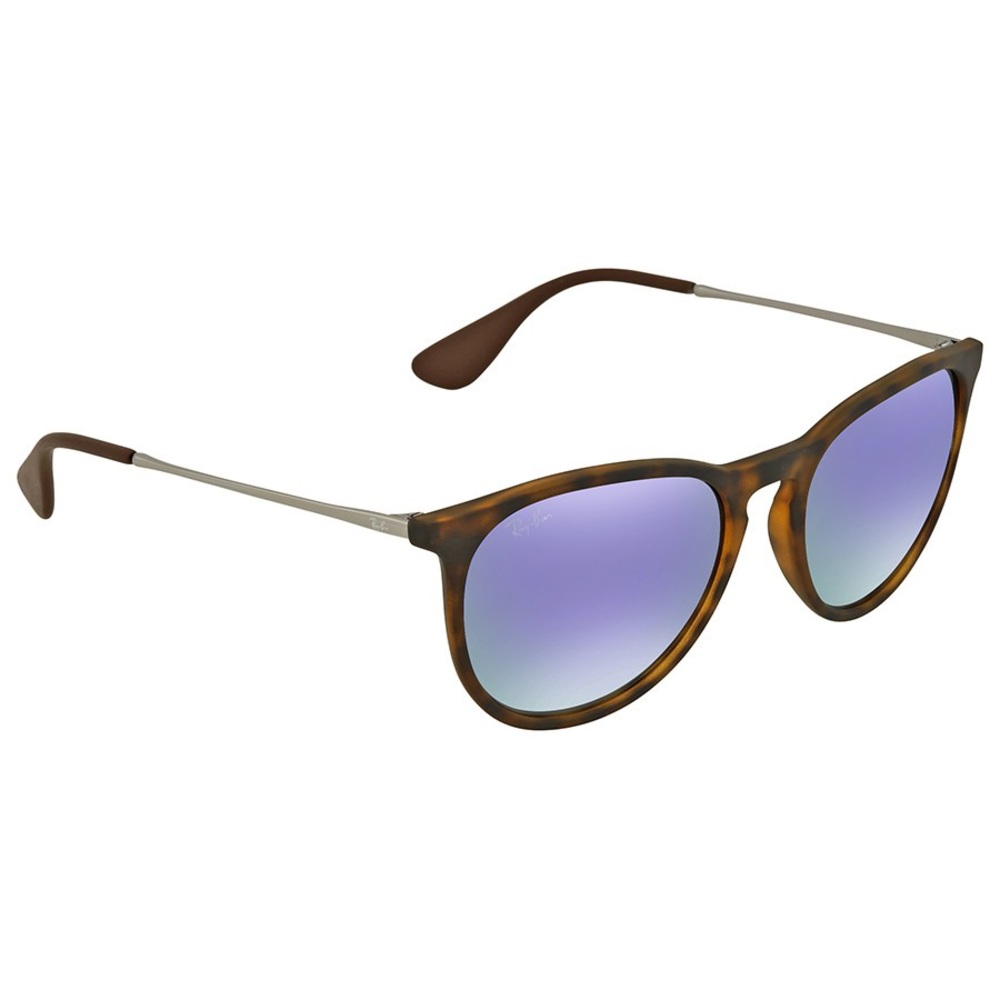 Ray-ban Erika Lilac Flash Round Sunglasses